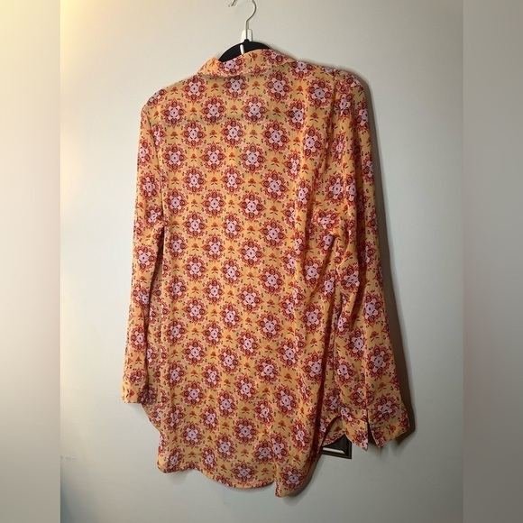 Ladies wrangler patterned blouse size large - Picture 4 of 4